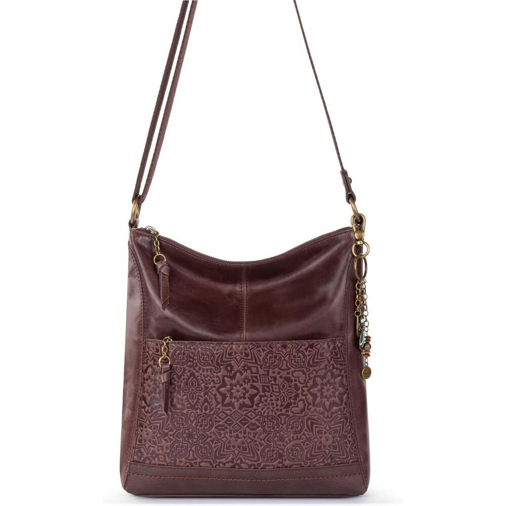 Leather Crossbody Bag Women's Adjustable Strap Recycled Peta Certified - Picture 6 of 7